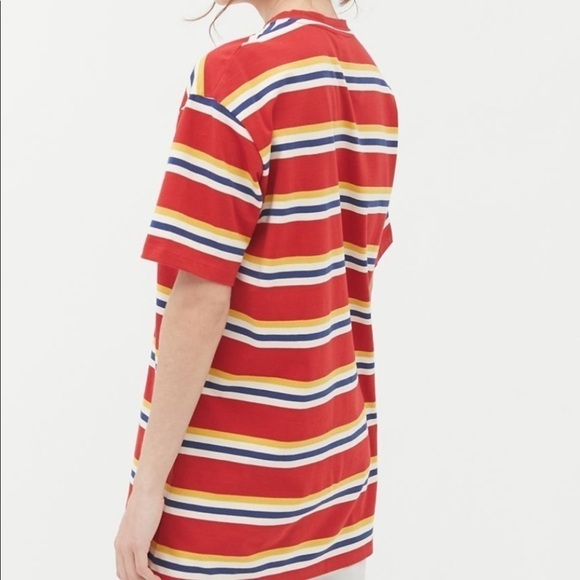 URBAN OUTFITTERS NWT Oversized Striped Graphic Text Top Size Large / XL - Picture 10 of 16